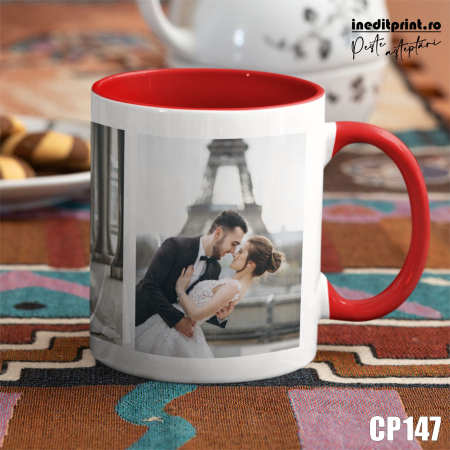 Cana personalizata cu 3 poze CP147 [2]