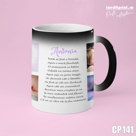 Cana personalizata cu 4 poze si text CP141 [1]