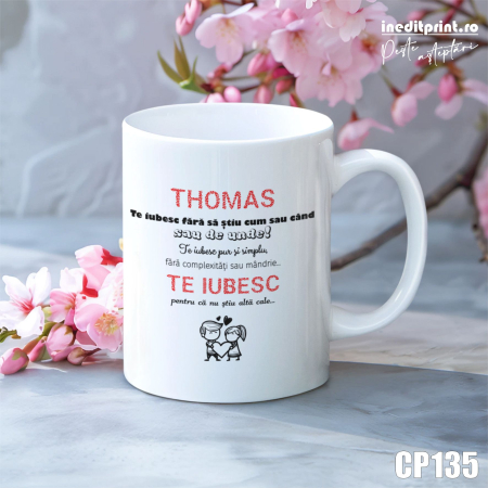 Cana personalizata cu Nume si text CP135 [2]