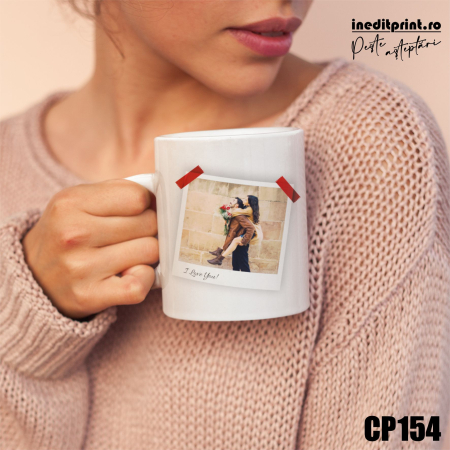 Căni - Cana personalizata cu o poza și text CP154