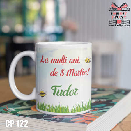 8 Martie - Cana personalizata cu poza de 8 Martie CP122
