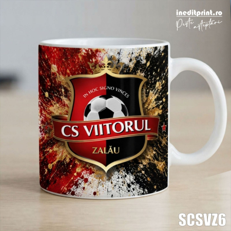 Cana personalizata cu sigla C.S. Viitorul Zalau SCSVZ6 [1]