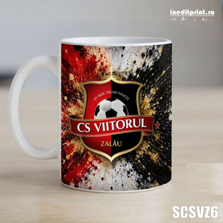 Cana personalizata cu sigla C.S. Viitorul Zalau SCSVZ6