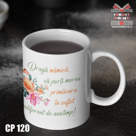 8 Martie - Cana personalizata cu text de 8 Martie CP120