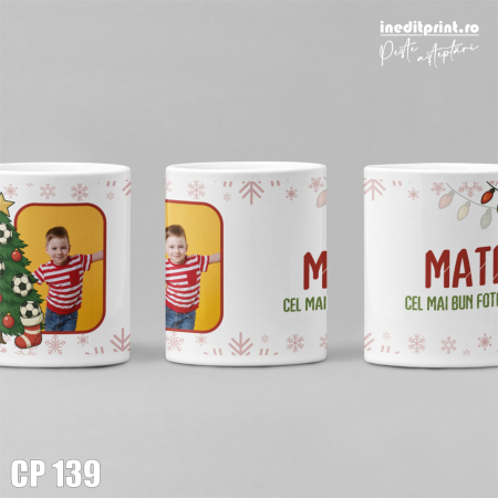 Cana personalizata de Craciun pentru fotbalisti CP139 [2]