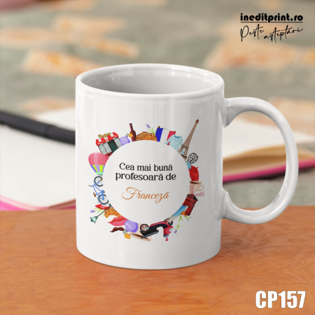 Cana personalizata Profesori de Franceza CP157