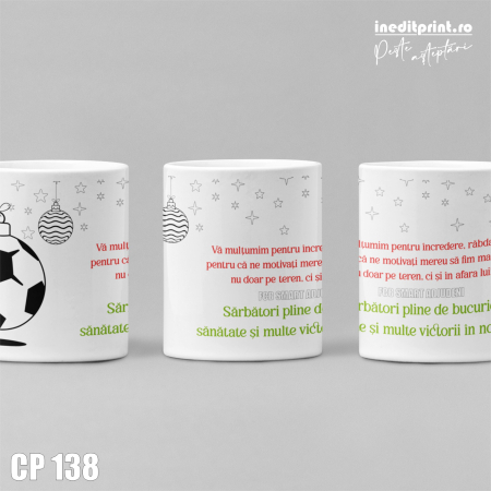 Cana personalizata sportiva de Craciun CP138 [2]