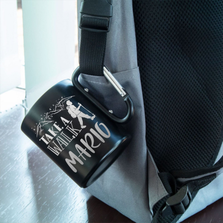 Căni - Cana Termica NASIK Negru Personalizata Take a Walk CP166