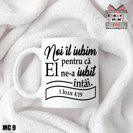 Cadouri Crestine - Cana verset 1 Ioan 4:19 MC9