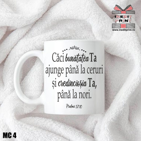 Cadouri Crestine - Cana verset Psalmii 57:10 MC4