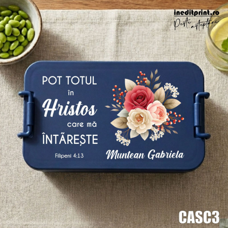 Caserole personalizate - Caserola personalizata Filipeni 4:17 CASC3