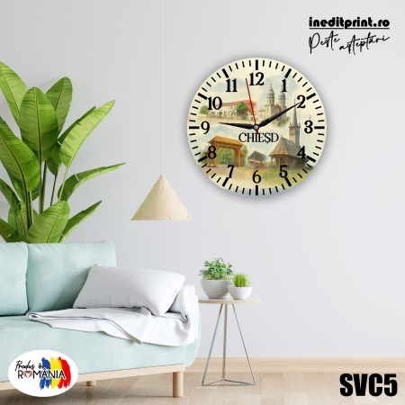 Decorațiuni - Ceas de perete atractii Chiesd SVC5
