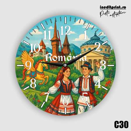 Ceas de perete atractii Romania C30 [1]