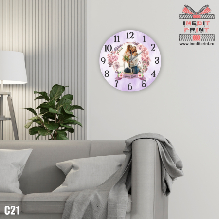 Ceasuri - Ceas personalizat cu fotografie si text C21