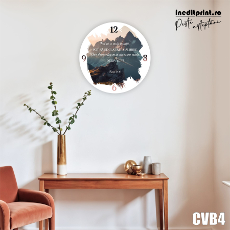 Decoratiuni - Ceas personalizat cu verset CVB4