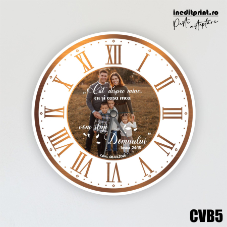 Ceas personalizat fotografie si verset CVB5 [1]