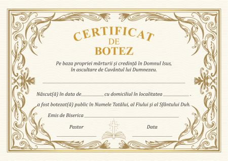 Certificat de Botez CDB2 [1]