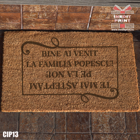 Covorase de intrare - Covoras intrare personalizat Bine ai venit! CIP13