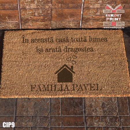 Covorase de intrare - Covoras intrare personalizat Home CIP9