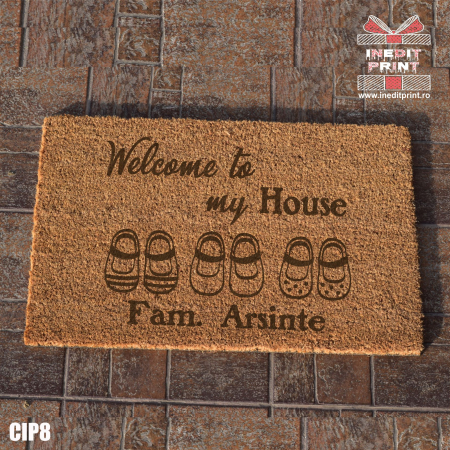 Covorase de intrare - Covoras intrare personalizat My House CIP8