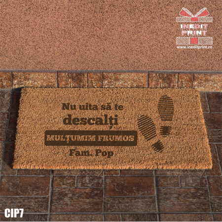 Covoras intrare personalizat Nu uita sa te descalti CIP7 [2]