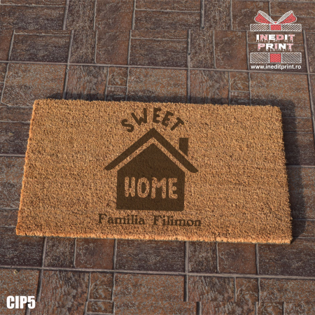 Covorase de intrare - Covoras intrare personalizat Sweet Home CIP5