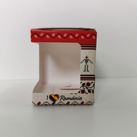 Suveniruri Romania - Cutie Cana Motive Traditionale Romania SVR127