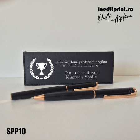 Instrumente de scris - Set pixuri in cutie personalizata - profesori SPP10