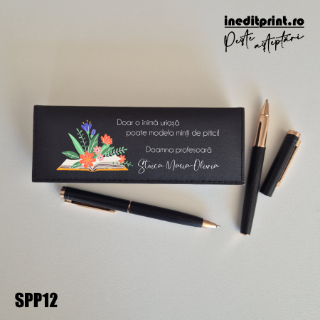 Instrumente de scris - Set pixuri in cutie personalizata - profesori SPP12