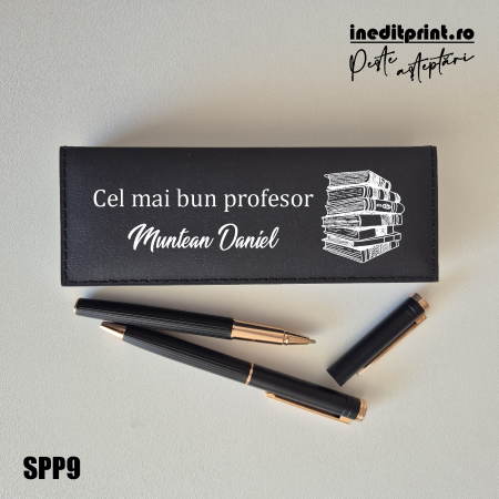 Instrumente de scris - Set pixuri in cutie personalizata - profesori SPP9