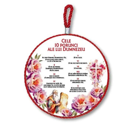 Cadouri Crestine - Decoratiune ceramica Cele 10 Porunci DT11