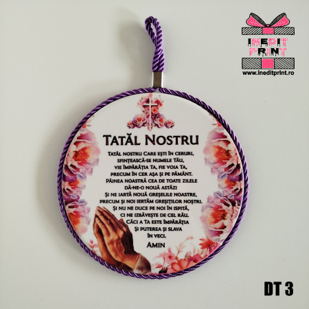 Decorațiuni pentru casă - Decoratiune ceramica Tatal nostru DT3