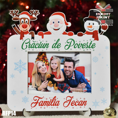 Decorațiuni pentru casă - Rama foto personalizata CRACIUN DE POVESTE RFP14
