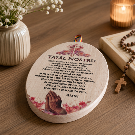 Decoratiune lemn Tatal Nostru DT17 [1]