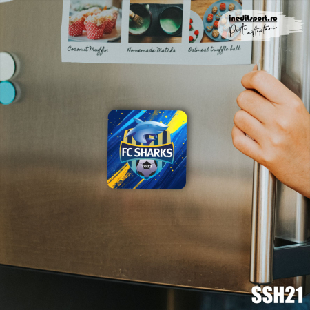 FC Sharks - Decoratiune personalizata cu magnet F.C. Sharks SSH21
