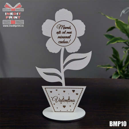 Decorațiuni pentru casă - Decorațiune personalizată ”Floare de 8 Martie” BMP10