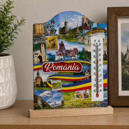 Suveniruri Romania - Decoratiune Termometru Romania SVR136