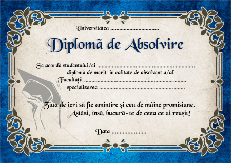 Absolvire - Diploma absolvire Universitate DAM10