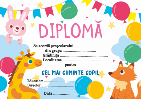 Absolvire - Diploma prescolar DAM1