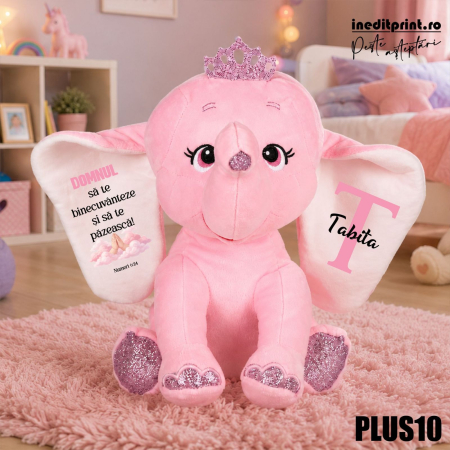 Cadouri Crestine - Elefant plus Personalizat PLUS10