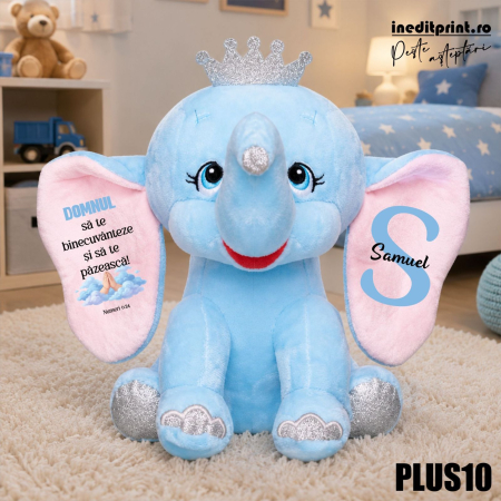 Mascote de pluș - Elefant plus Personalizat PLUS10