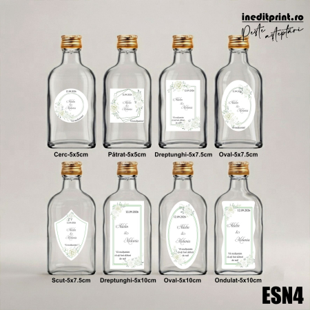 Eticheta personalizata pentru sticla de nunta ESN4 [1]
