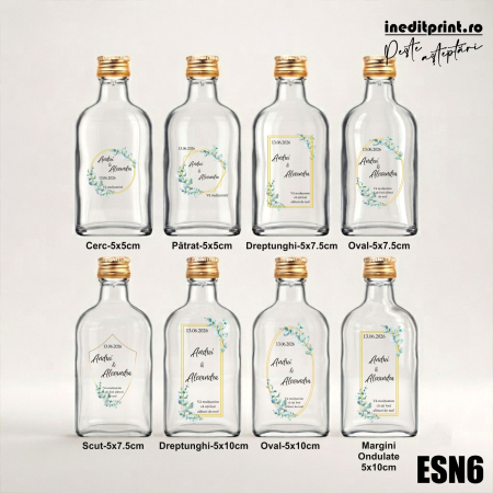 Eticheta personalizata pentru sticla de nunta ESN6 [1]