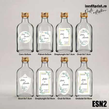 Eticheta personalizata pentru sticla de nunta ESN2 [1]