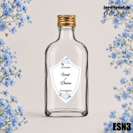Eticheta personalizata pentru sticla de nunta ESN3 [1]