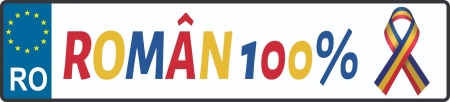Ziua Armatei - Plăcuță Nr. Auto Român 100%