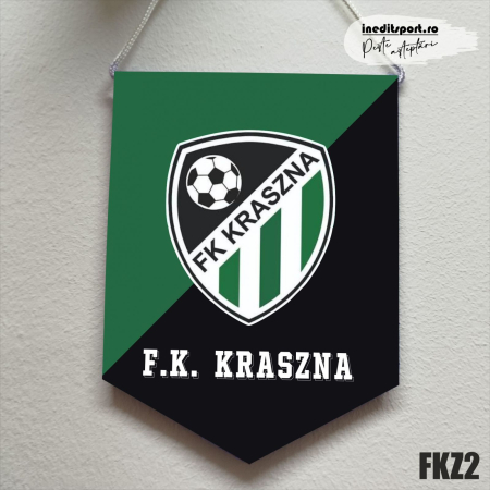 FK Kraszna - Fanion personalizat FK Kraszna, dreptunghi cu varf FKZ2