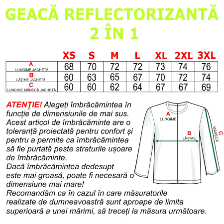 Geacă personalizată reflectorizantă 2 in 1 GPR7 [4]