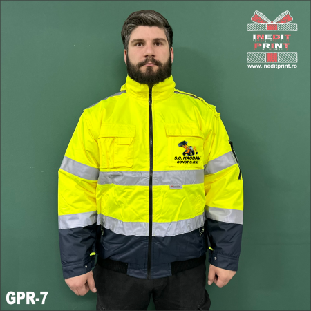 Imbracaminte Reflectorizanta - Geacă personalizată reflectorizantă 2 in 1 GPR7