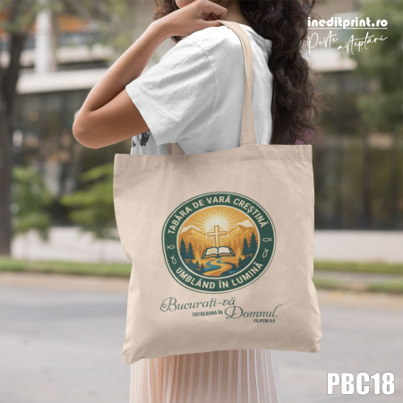 Geanta tip sacosa - Geanta tip sacosa personalizata pentru Tabara PBC18